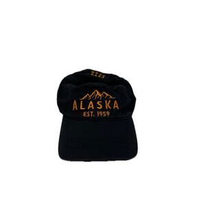 Alaska Gear Black Adjustable Baseball Cap 100% Cotton